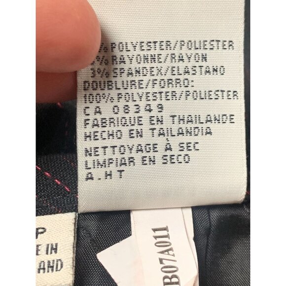 Anne Klein Pin Stripe Skirt Suit Petite 6 Blazer + Pencil Skirt Gray Pink - Picture 14 of 14